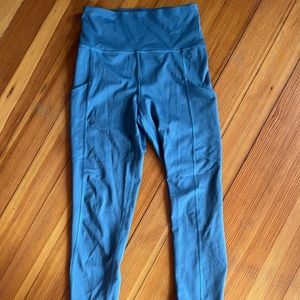 Blue Aerie leggings w/ pockets